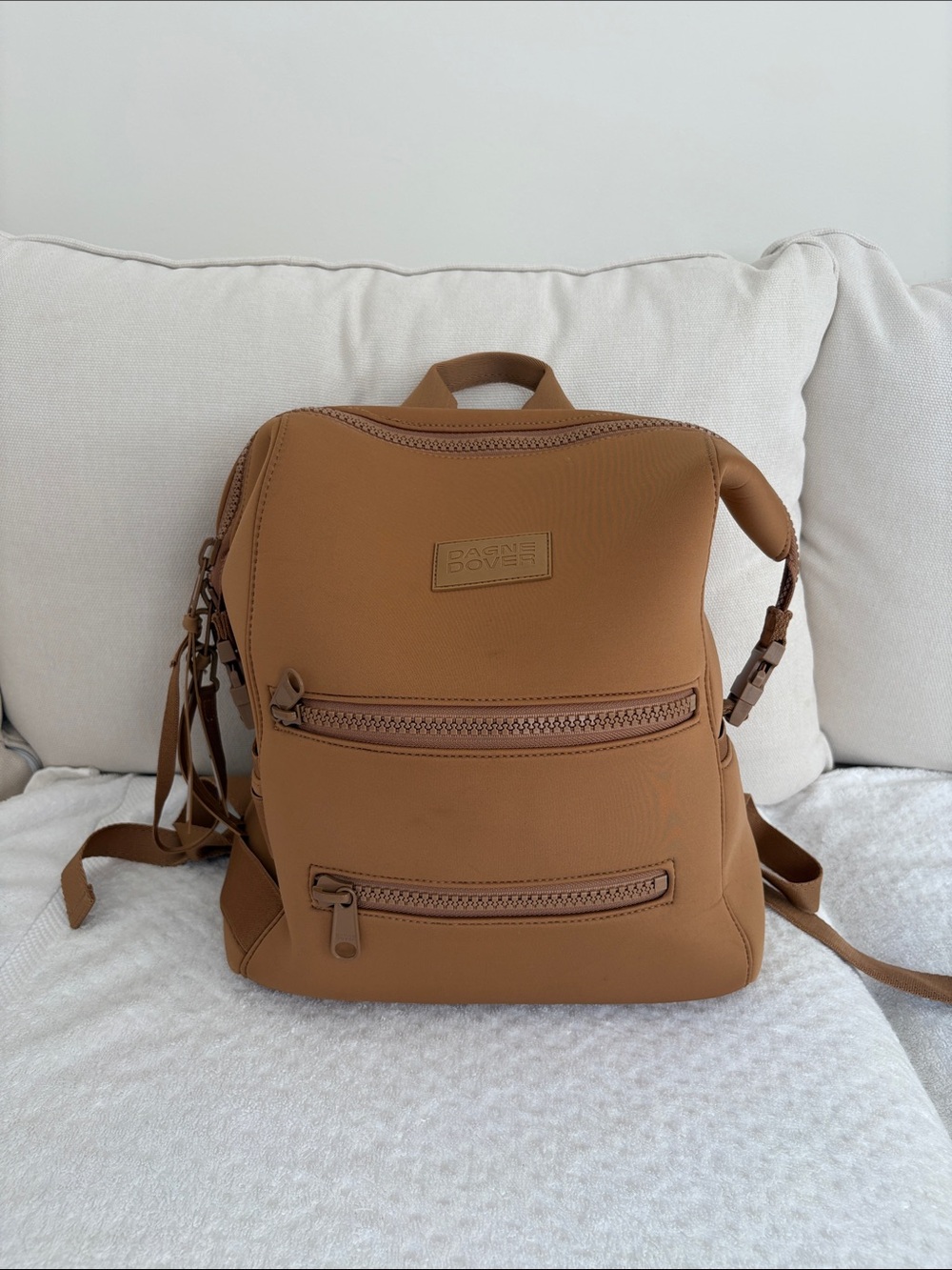Dagne Dover Brown Tan Backpack Diaper Bag - Picture 5 of 16